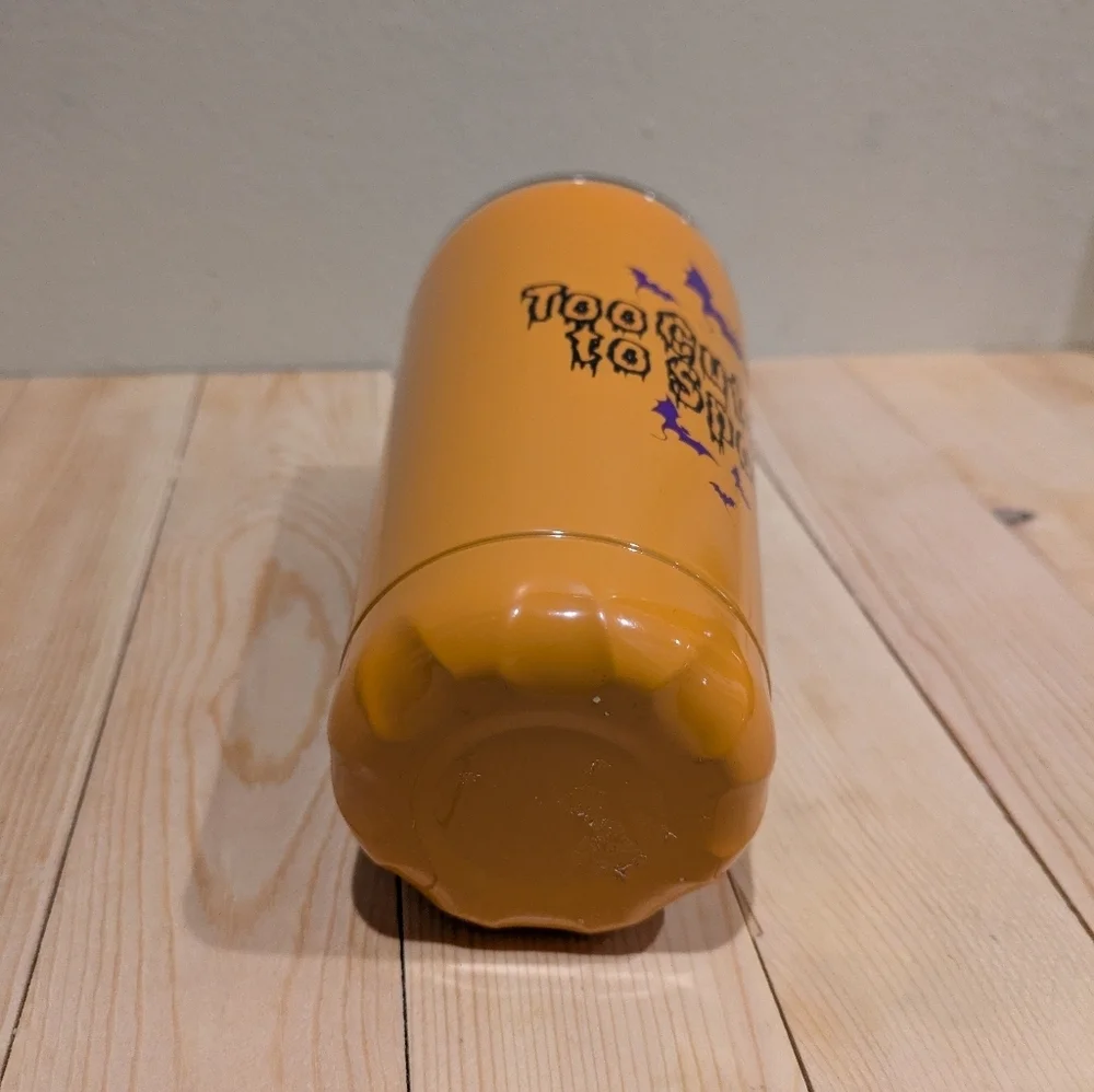 Orange Tumbler with Baby Yoda Design 12 Oz